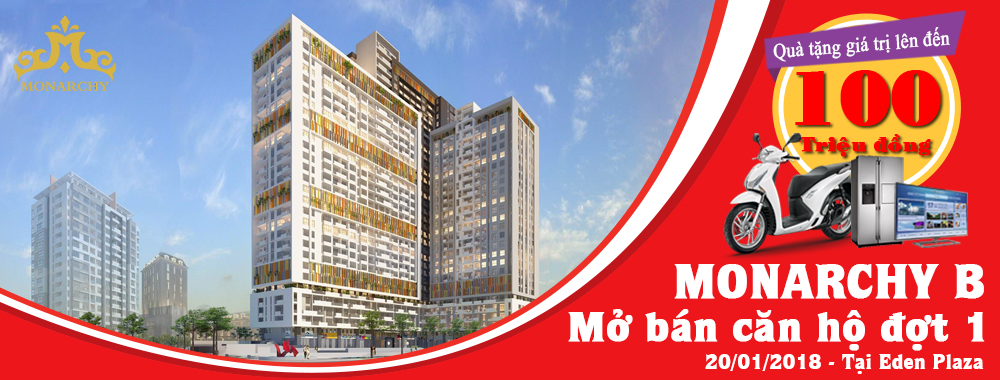 Monarchy B – Căn hộ ven sông, xanh trong tầm mắt